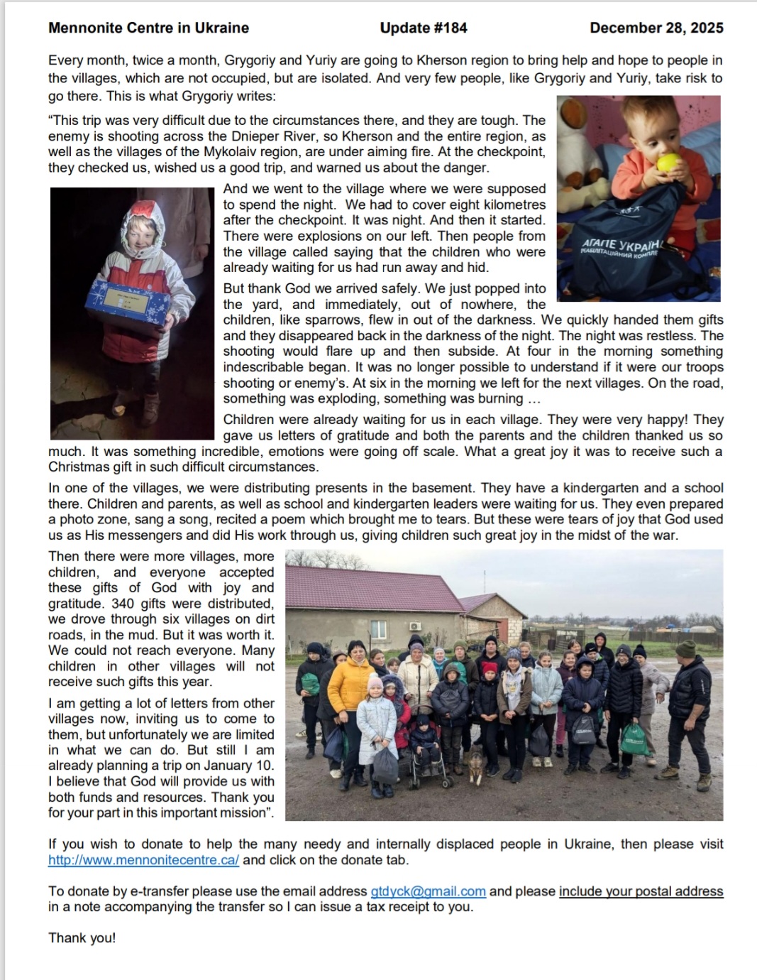 Friends of the Mennonite Centre in Ukraine